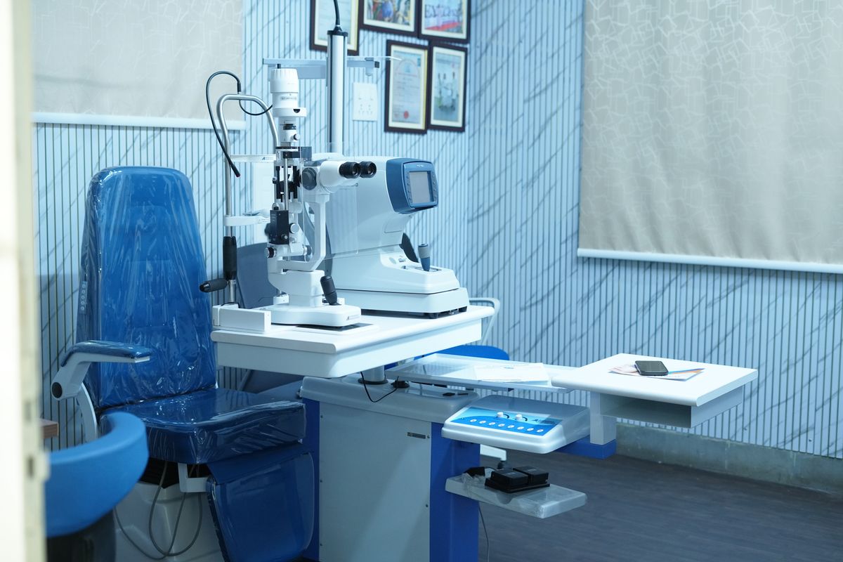 Modern Dr Jyothsna Eye Care clinic interior in Hyderabad